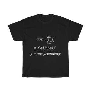 Unisex Mathematical "Who is God" Heavy Cotton Tee